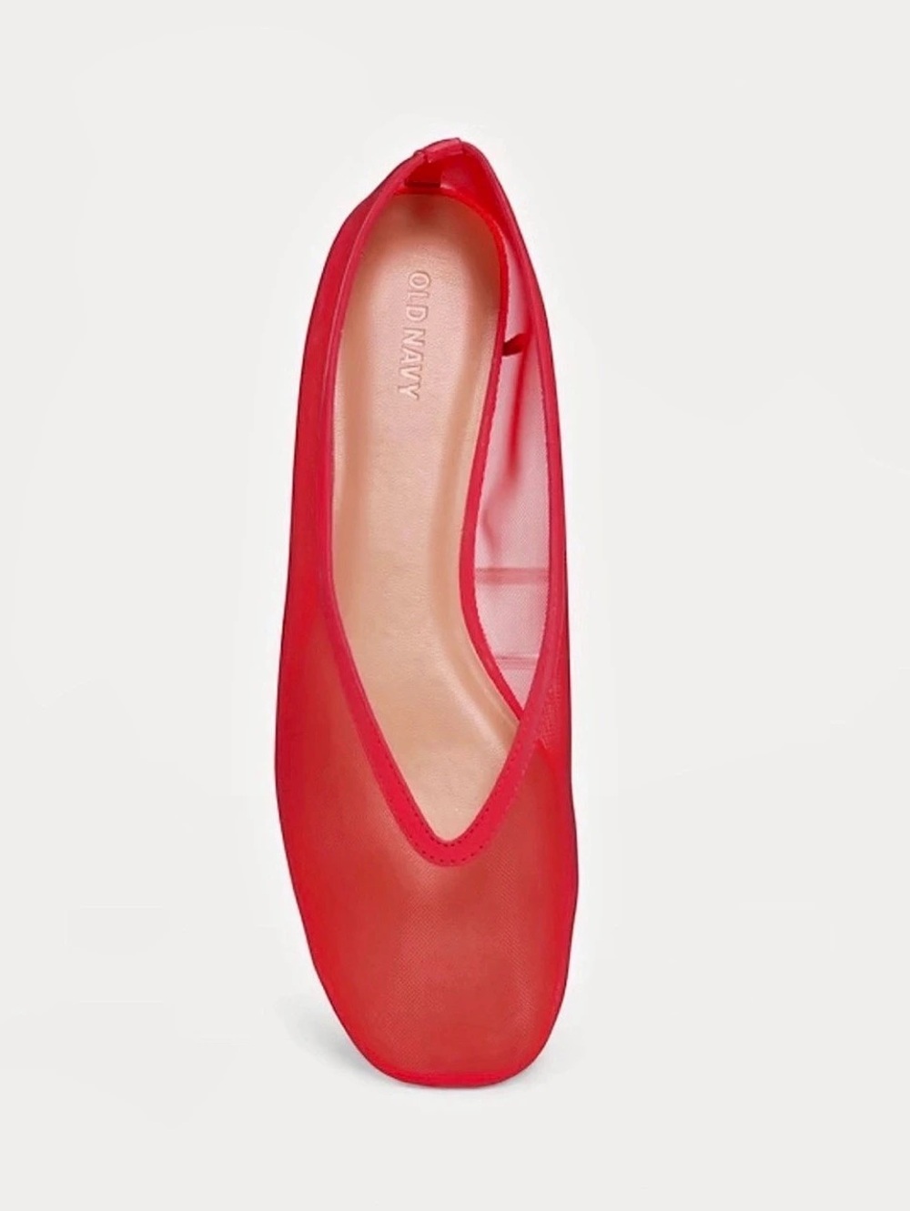 Old Navy Mesh Ballet Flats for Women Red